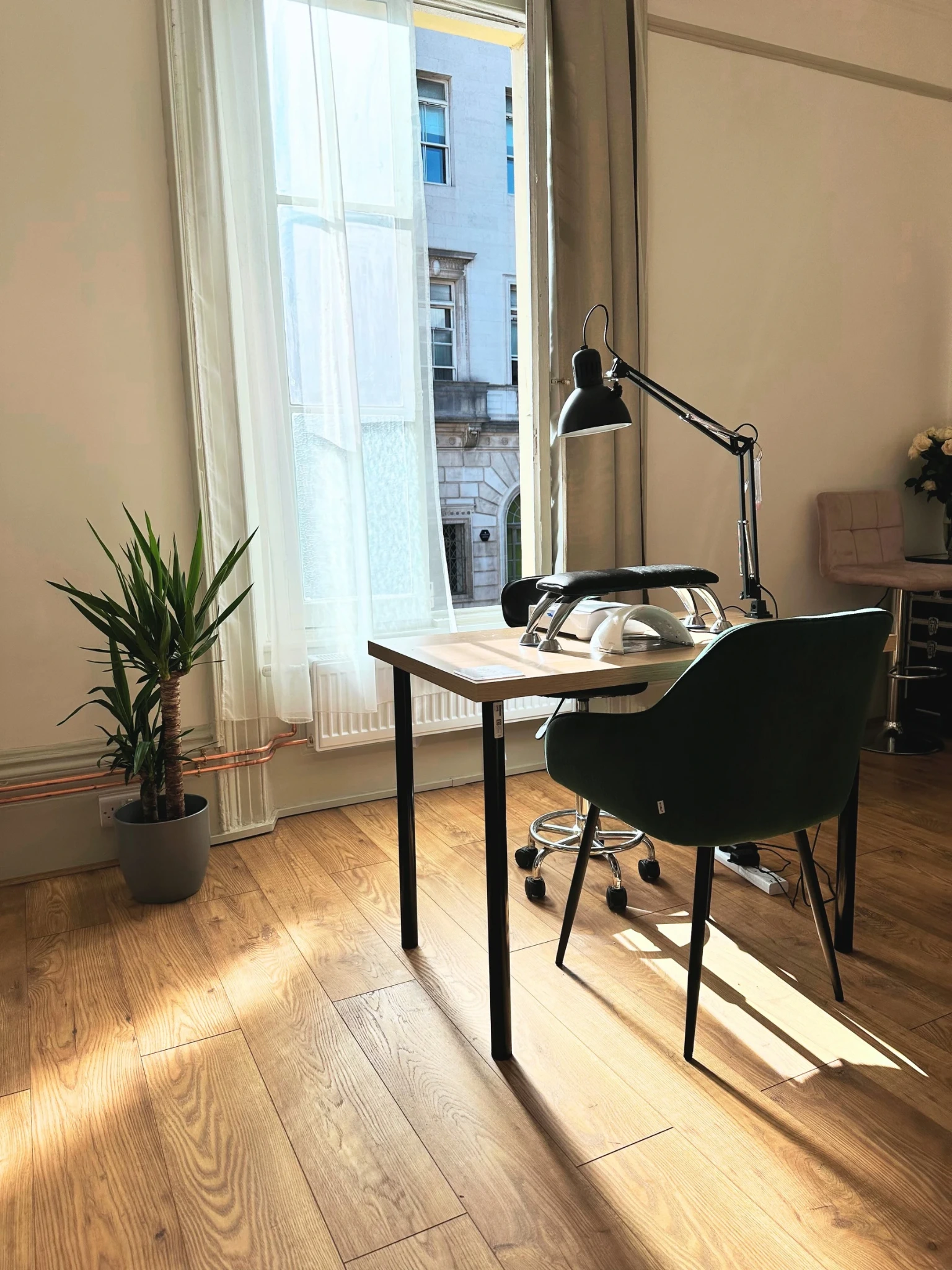 Our salon workspace